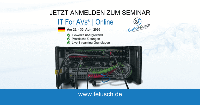 Online-Seminar IT for AVs® von Bodo Felusch