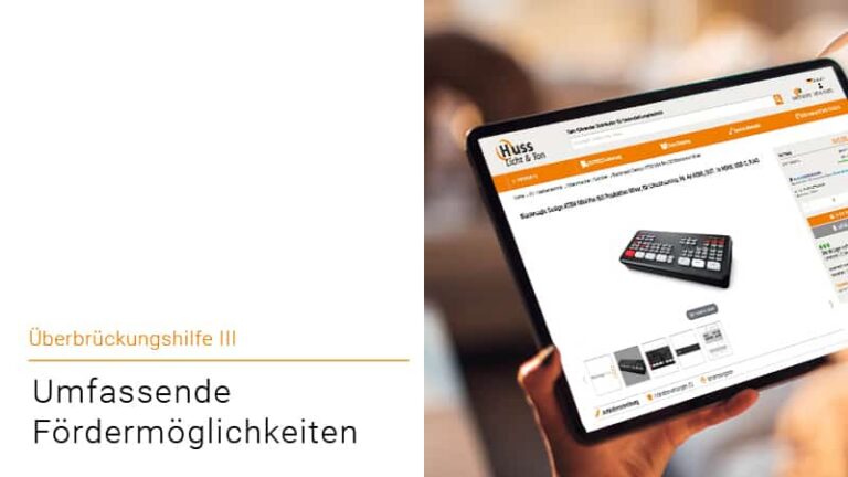 Umfassende Fördermöglichkeiten für Investitionen in Streaming Equipment und mobile Luftreiniger