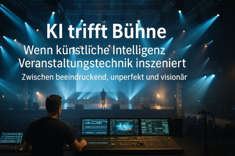 KI trifft Bühne – Wenn künstliche Intelligenz Veranstaltungstechnik inszeniert