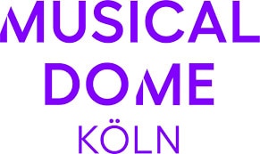 theater-am-grossmarkt-hamburg1 Textlogo in fetten, lila Großbuchstaben: MUSICAL DOME KÖLN mit MUSICAL oben, DOME in der Mitte und KÖLN unten.