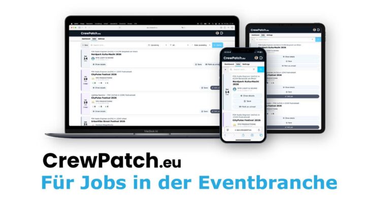 Die Plattform für Freelancer und Unternehmen in der Veranstaltungsbranche.
