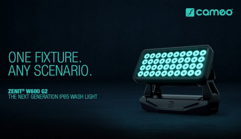 One Fixture. Any Scenario. – Cameo präsentiert das neue ZENIT® W600 G2 IP65 LED Wash Light