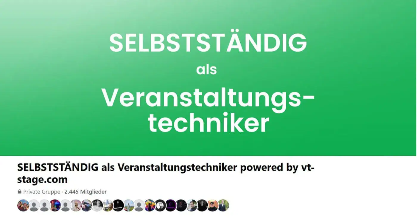 Veranstaltungstechnik Community selbstaendig veranstaltungstechnik gruppe1