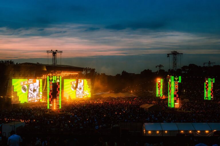 500 GLP X-PAR 12Z HINTER AUFKLAPPENDEN VIDEOFLÄCHEN: WIE AURATECTURE BEI REGGAE LAND JEDEM ACT ZU EINER LICHTSHOW VERHALF – SELBST IN PRALLER SONNE Image 10 Photo Credit NJ Designs 768x511