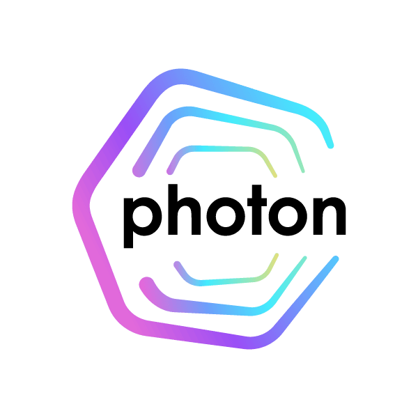 Photon  Logo quadratisch schwarz